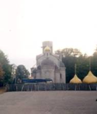 ,  ,      , 
 2002 
Gurewsk place
Building temple Ascension  Christly okt. 2002